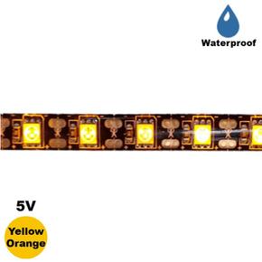 LED스트립바 블랙PCB 5V 옐로우 5050-60 10mm방수IP65 HDL0904 X ( 2매입 )