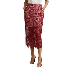 5095410 Reiss Flo Lace Midi Skirt