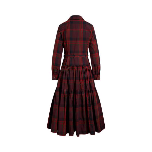 여성 플래드 티어드 셔츠드레스(WMPODRSNFA21003600)