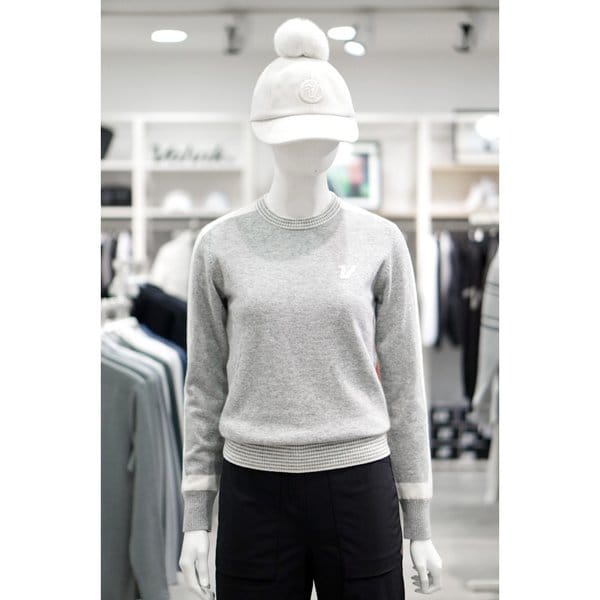 [여주점] 골프웨어 여성 골프 라운드 방풍 니트 TNA91