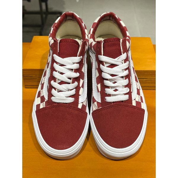 [시흥점] 남녀공용 스니커즈 클래식 올드스쿨 체커보드 (레드)(VN000DB3Y52)