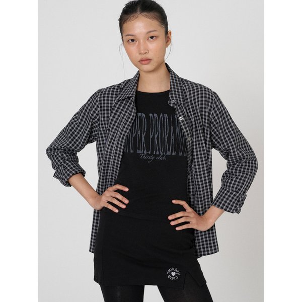 Ramble cotton check shirt - Black