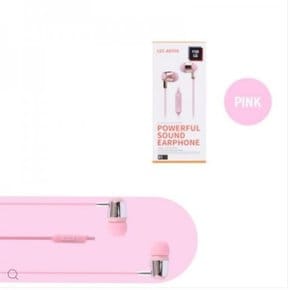 C 이어폰 핸즈프리 오픈형 클립 핸드폰 유선이어폰 소리 깨끗한 음향 PINK