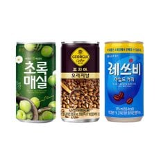 소캔음료 혼합3종 초록매실 30캔 + 조지아 30캔 + 레쓰비 30캔 (총 90캔)