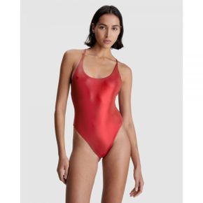 5016758 Calvin Klein Neo Archive Racer Back Swimsuit - Red 103729522