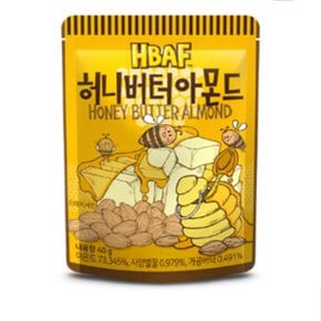 HBAF 바프 길림 허니버터아몬드 40g x 54개 (무료배송)