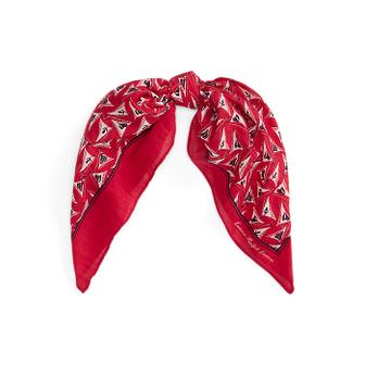 로렌 랄프 로렌 세일보트 프린트 코튼 실크 스퀘어 스카프(WALRHGS0J320471600)