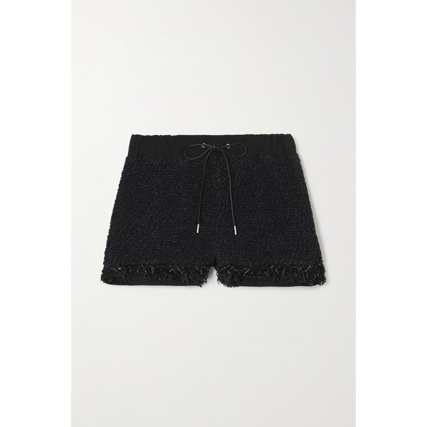 그로그랭 트리밍 프레이드 트위드 쇼츠 블랙 1647597289528522