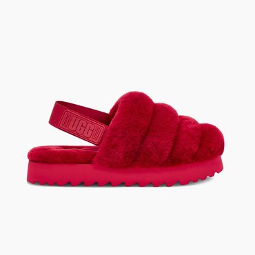 UGG [해외] 어그 여성 SUPER FLUFF SLIPPER 레드