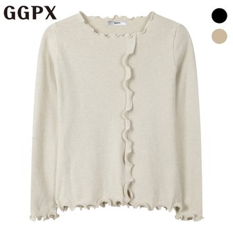GGPX 러플 라운드넥 니트 (GP2KP016F)