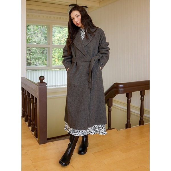 오버핏 테일러드 롱코트 OW5WHA570