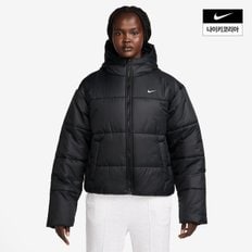 나이키 [나이키코리아공식]여성 나이키 스포츠웨어 클래식 패딩 써마핏 루즈 후드 재킷 FZ5900-010