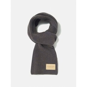 Multi-tweed Wool Muffler (BLUE BROWN)