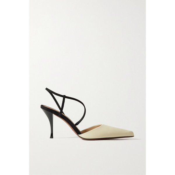 탱그라 스웨이드 트리밍 가죽 펌프스 크림 1647597310540186