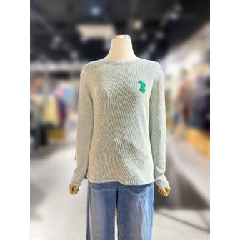 베네통 [여주점] 바니 패치 골조직 긴팔 티셔츠 (BATSA5611)