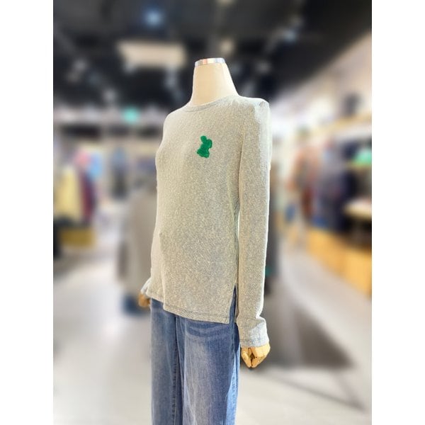 [여주점] 바니 패치 골조직 긴팔 티셔츠 (BATSA5611)