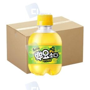 쥬스 뿌요소다 파인애플 245ml 24개 PET 탄산음료 톡톡쏙쏙 과즙탄산