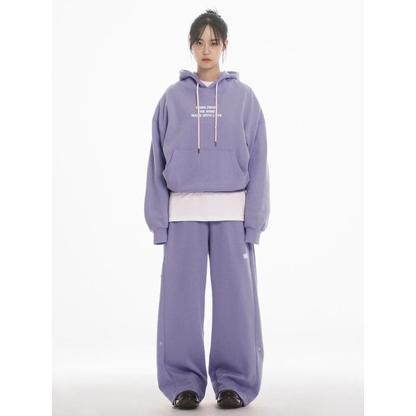 MWL OVER FIT HOODIE - PURPLE