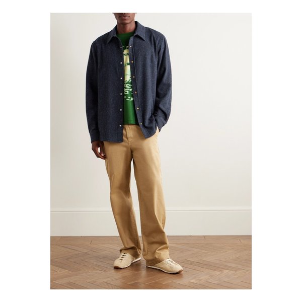 갓 트루 캐시미어 캐시미어 울 혼방 셔츠 블루 46376663162919777