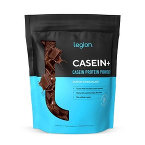 Legion Casein+ 순수 미셀라 카세인 단백질 파우더, 더치 초콜릿, 30회분 프로틴