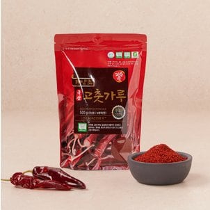  자연애 국산인증 태양초 고춧가루 500g