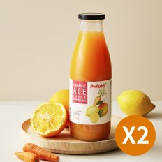 유기농 당근주스 오렌지쥬스 레몬 에이스주스 델리줌 750mL x 2개