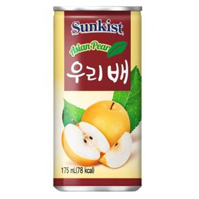 썬키스트 우리배 175ml 30개