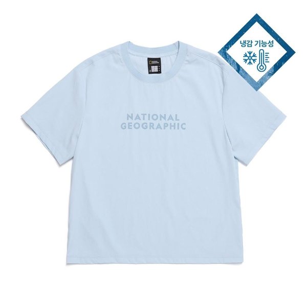 [여주점] N252WTS171 여성 프로즌큐브 반팔티셔츠 LBLUE