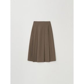 rachel long skirt - khaki beige