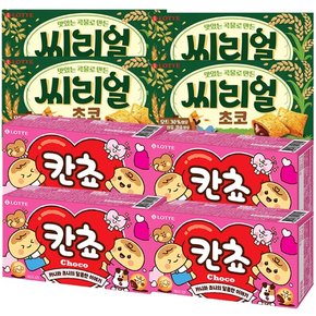 웰푸드 씨리얼초코 42g 4개+칸쵸 54g 4개