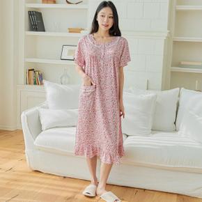 /알콩단잠 여성 원피스잠옷 여름 파자마 홈웨어 실내복 드레스