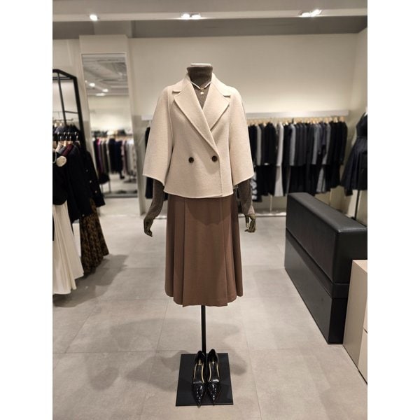 [파주점] 울 케이프 핸드메이드 숏 코트 JRAA0CTC53