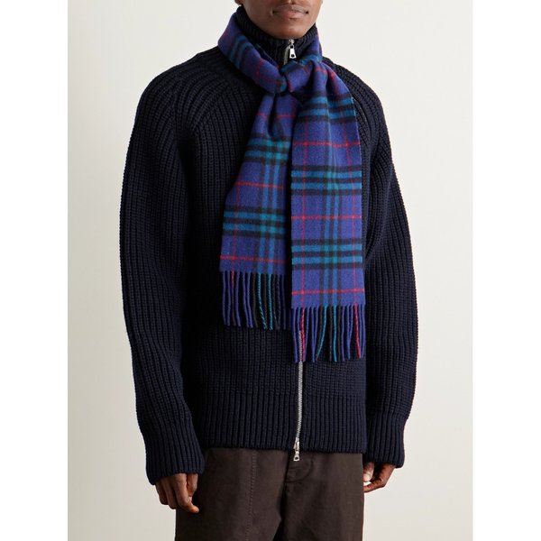 프린지 체크 캐시미어 스카프 46376663162944108