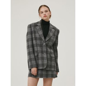 CLASSIC WOOL JACKET GRAY CHECK