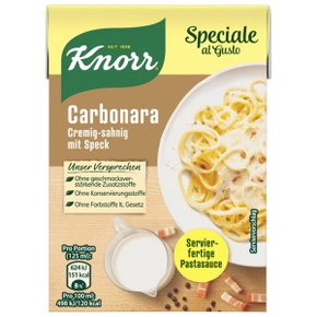 크노르 Knorr 스페셜 까르보나라 소스 370g