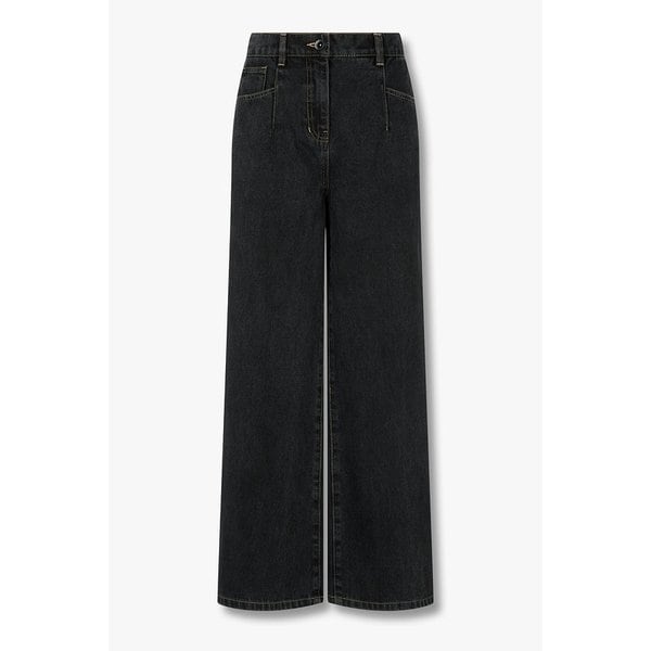 [리오더] 세미 와이드 핏 데님 팬츠 7125455701299