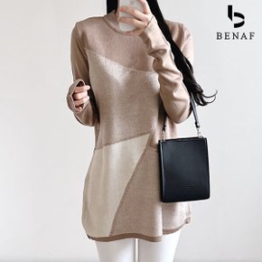 롱 배색 니트_FF4LK005