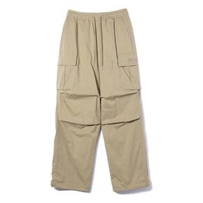 와이드 파라슈트 로고 카고 팬츠 BEIGE (LO3PU724-005)