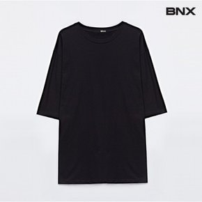 정상가:29,000원  코튼 라운드 무지 심플 반팔 티셔츠 (BW1TS033L0)