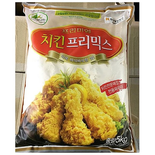 튀김 가루 식당용 이슬 죽 치킨 파우더 스프 죽류 5kg 분말 식당