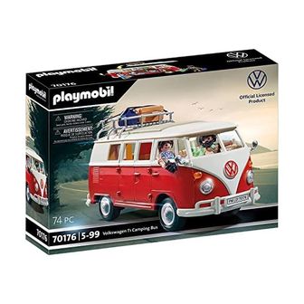  독일 플레이모빌 캠핑 PLAYMOBIL 70176 Volkswagen T1 Camping Bus from 5 Years 1435430