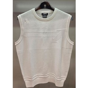 골프 남성 라운드 니트 베스트 DR32MFKV71 BRIGHT WHITE