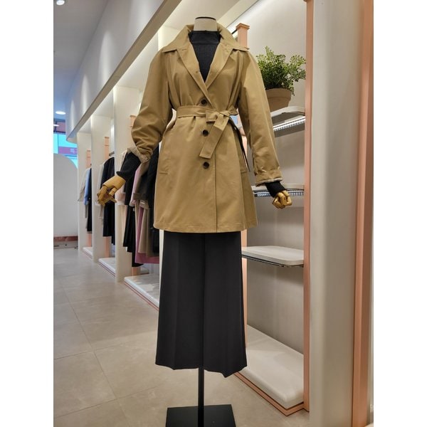[여주점] 여성 벨티드 레글런 하프 트렌치코트(ITP9WBY700)