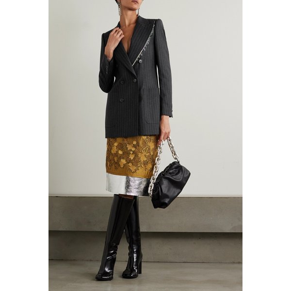 디스트레스드 브로케이드 트리밍 핀스트라이프 블레이저 1647597317989371