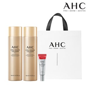 AHC 바이탈 골든콜라겐 2종세트(토너140ml&로션140ml)+텐레볼루션아이크림7ml+쇼핑백증정