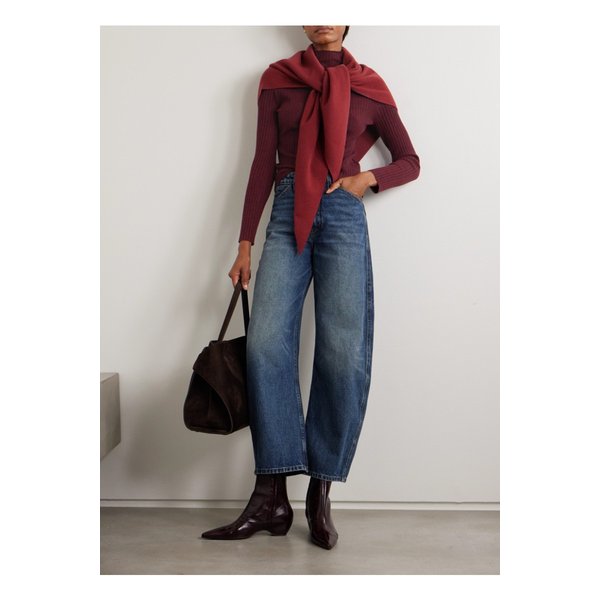 아치4 아리아나 골지 캐시미어 터틀넥 스웨터 레드 46376663162866758