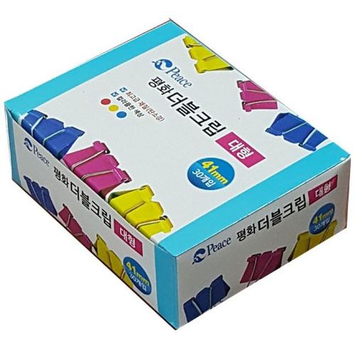 서류 더블크립 파워 철집게 41mm 1각 대형 30개입