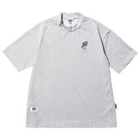 반팔티 모크넥 W래빗 그레이 YORF SHORT SLEEVE MOCK NECK W RABBIT GRAY