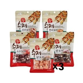 펫스토리 수제 꼬치 90g X3개 강아지간식 고기말이껌