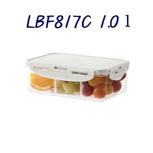  락앤락 주방용품 비스프리 스테커블 직사각 칸칸 1.0ℓ LGRY LBF817C